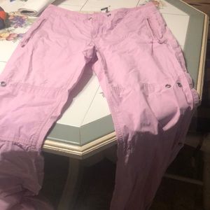 Pink cargo pants